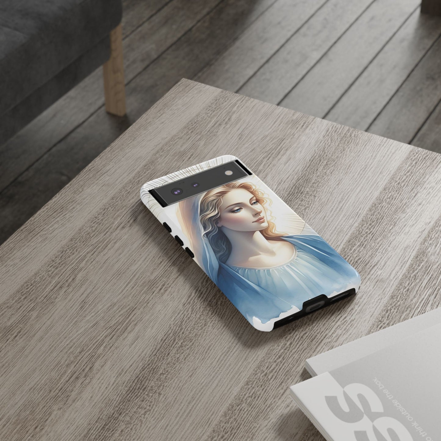 Beautiful Mary Phone Case, Tough Phone Case, Inspirational Tech Accessory, Gift for Her, Religious Phone Cover