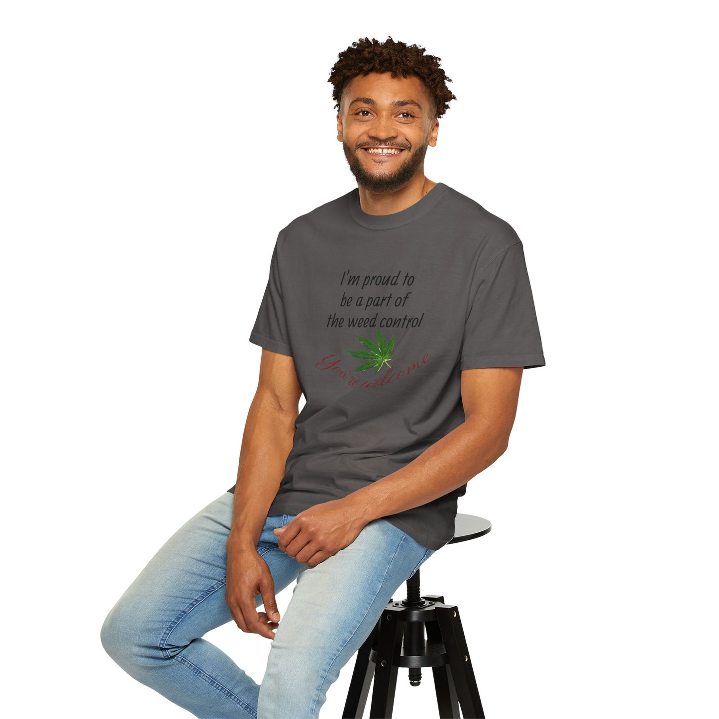 Proud Weed Control Unisex T-shirt, Cannabis Enthusiast Gift, Stoner Humor Tee, Eco-Friendly Apparel, Perfect for 420 Celebrations