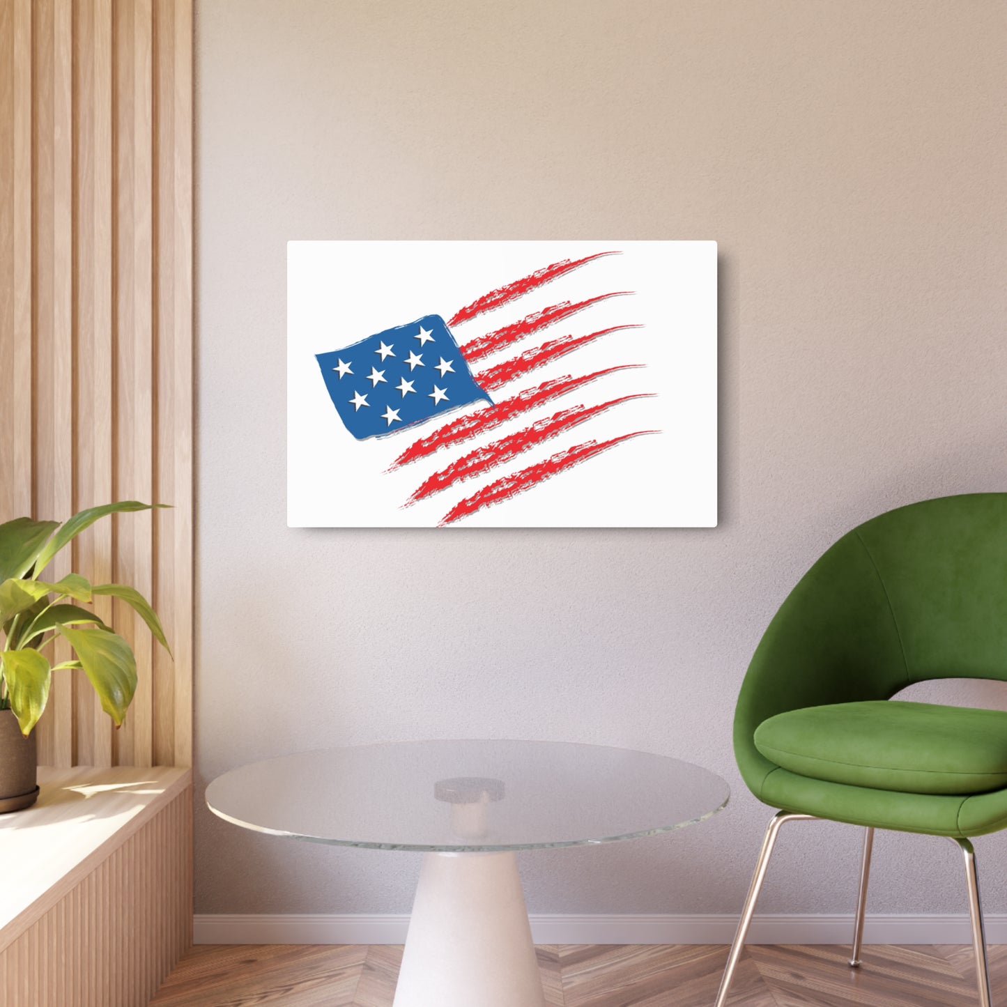 Patriotic Metal Art Sign, Rustic Decor for Home, Wall Art for Independence Day, Memorial Day, Veteran's Day, Gifts for Patriots