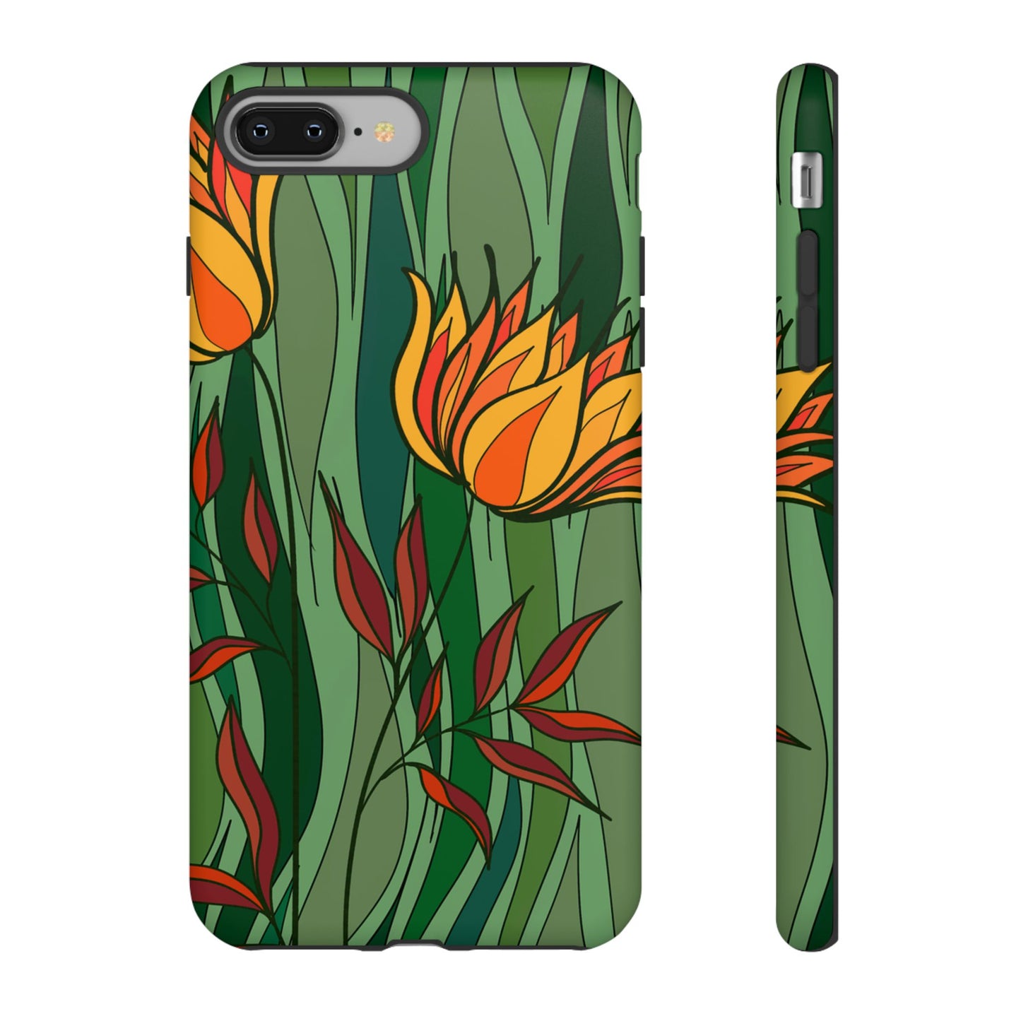 Vibrant Floral Phone Case, Nature-Inspired Tough Case, Eco-Friendly Cover, Unique Gift for Nature Lovers, Spring Decor