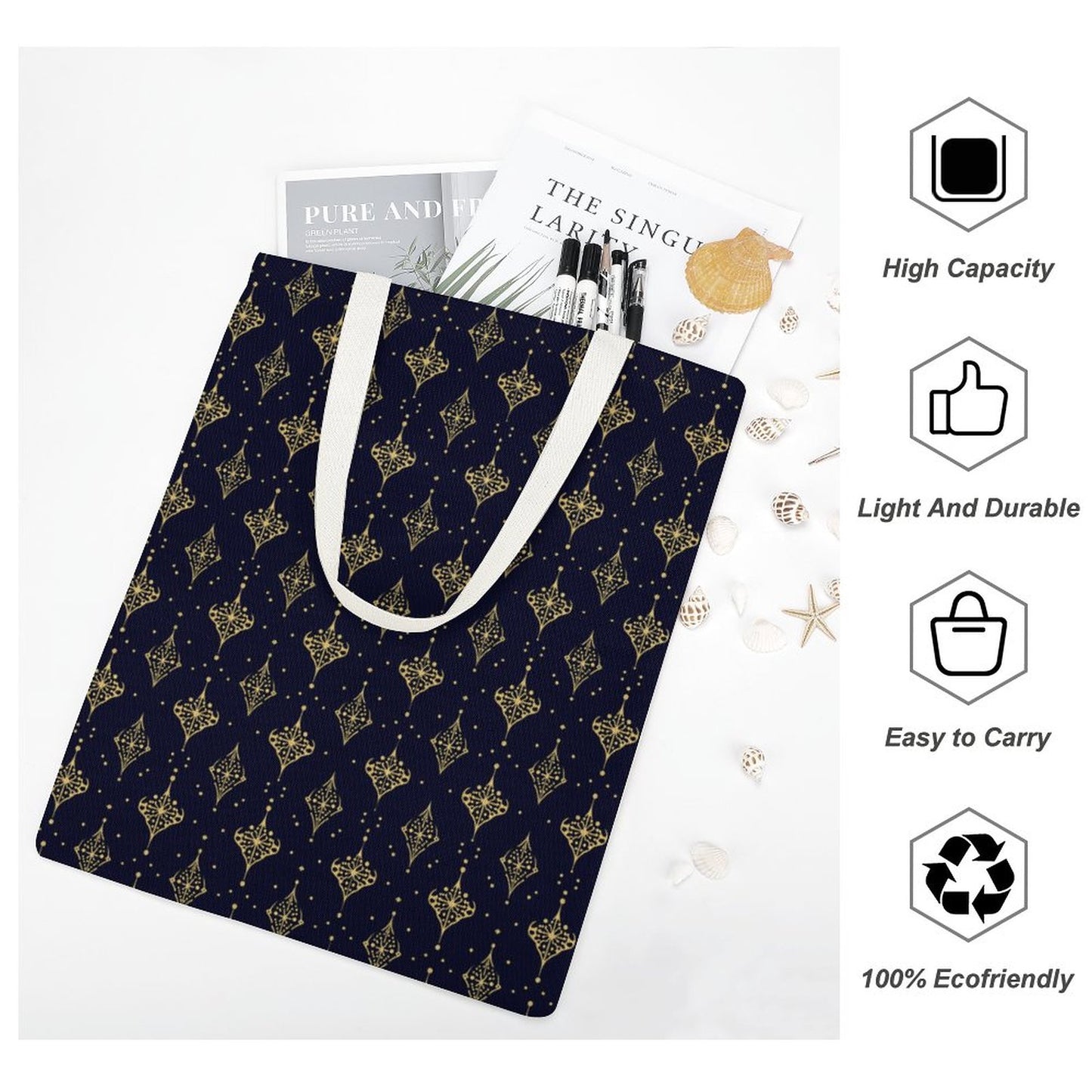 Martin Canvas Tote Handbag-15"x18"/38x46cm (Dual-sided Printing)