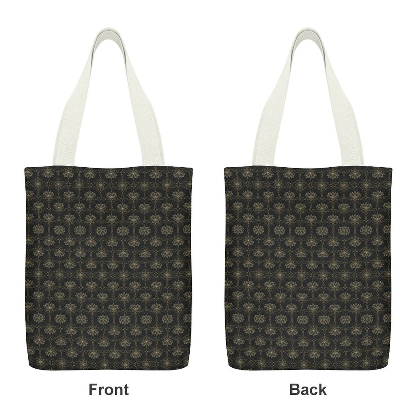 Canvas Material Tote Bags with Interior Pocket