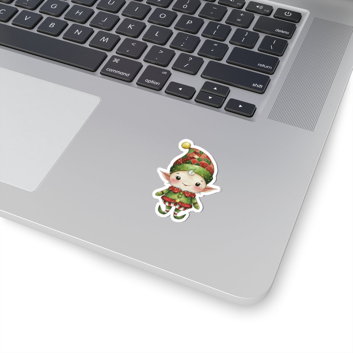 Adorable Christmas Elf Kiss-Cut Stickers, Holiday Decor, Cute Gift for Kids, Laptop or Planner Stickers, Fun Christmas Crafts