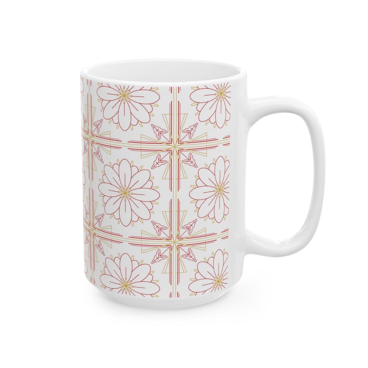 Chic Floral Ceramic Mug | Perfect for Tea Lovers, Coffee Gifts, Home Decor, Spring Celebrations, Mother's Day