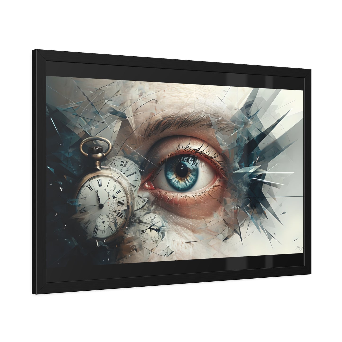 Surreal Eye Art Framed Poster