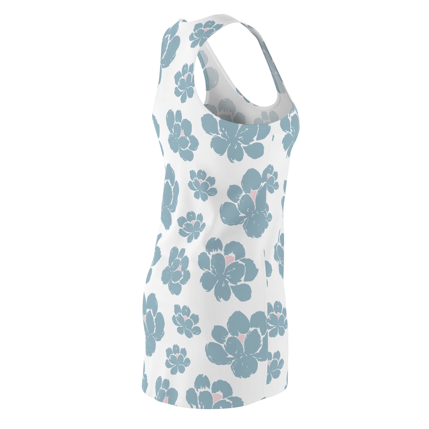 Floral Women's Racerback Dress - Summer Casual, Beachwear, Gift, Vacation, Spring Garden Party