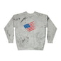Patriotic Color Blast Crewneck Sweatshirt - Unisex, USA Flag, Casual Wear, Gift for Veterans, Independence Day Apparel