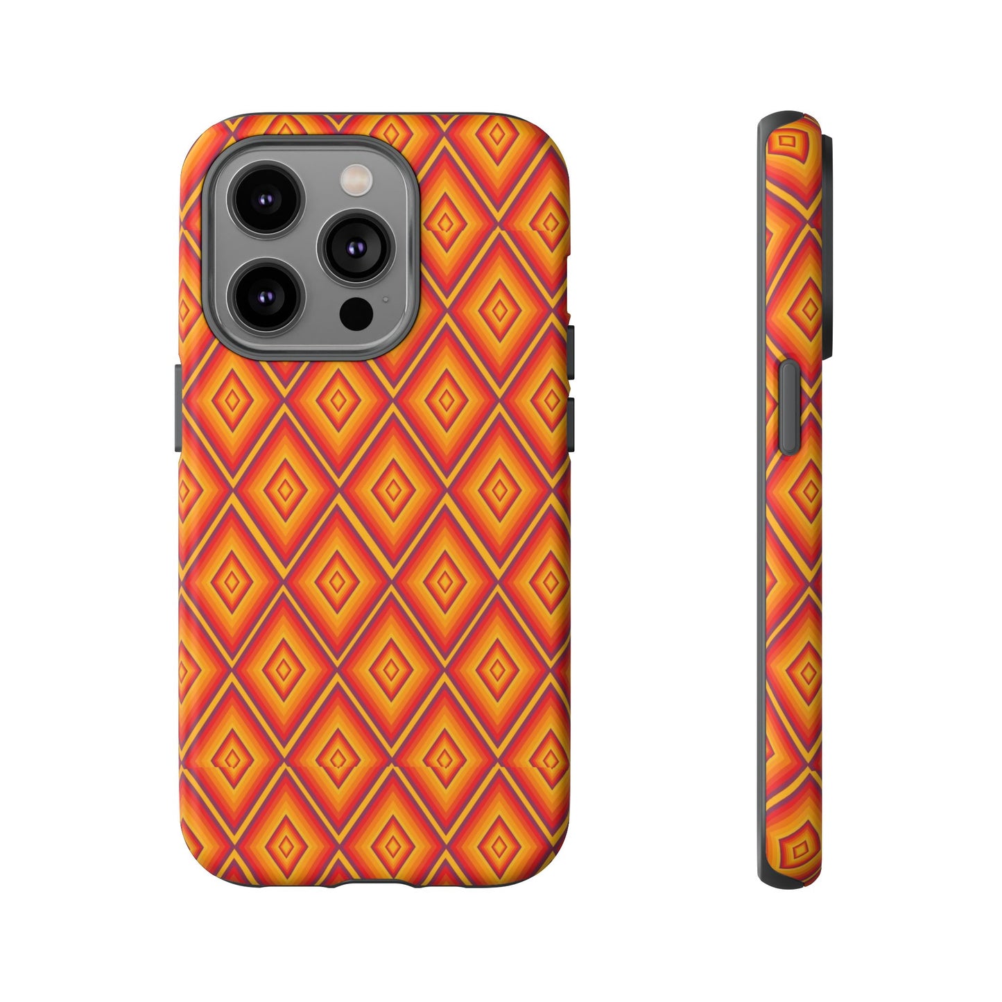 Geometric Phone Case, Tough Cases for Protection, Stylish Smartphone Cover, Vibrant Patterned Phone Accessory, Unique Gift Idea, [...]