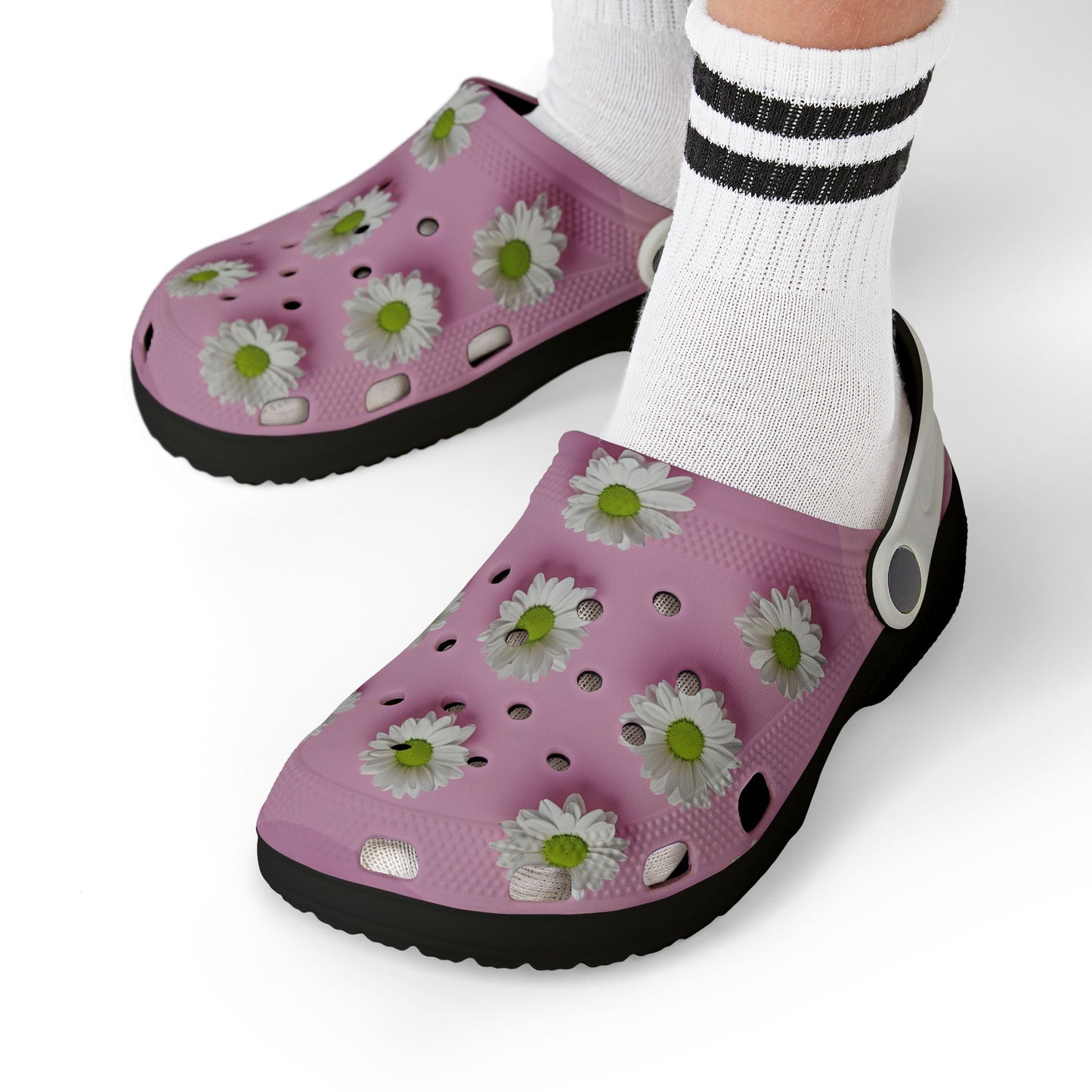 Kids' Floral Clogs, Fun Garden Style Footwear, Perfect for Summer Play, Birthday Gifts, Outdoor Adventures, Easy Slip-On Design