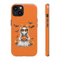 Halloween Ghost Phone Case, Cute Cat Ghost Case, Autumn Phone Cover, Spooky Season Gift, Trick or Treat Case