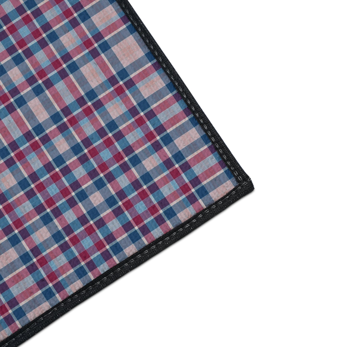 Plaid Heavy-Duty Floor Mat — Durable Non-Slip Rug for Entryway & Garage