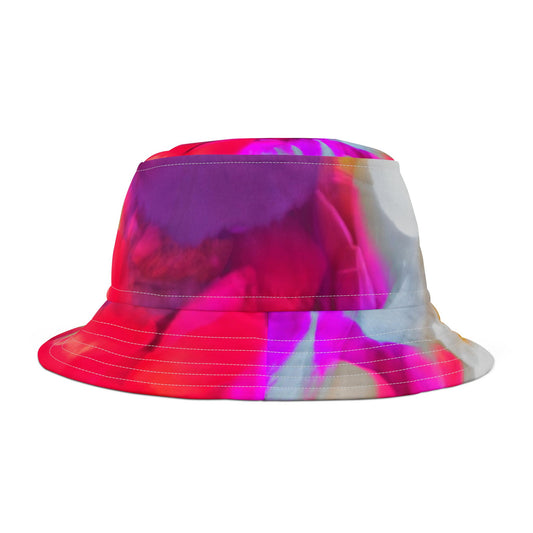 Vibrant Floral Bucket Hat, Stylish Summer Accessory, Beach Wear, Festival Hat, Outdoor Sun Protection, Gift for Nature Lovers
