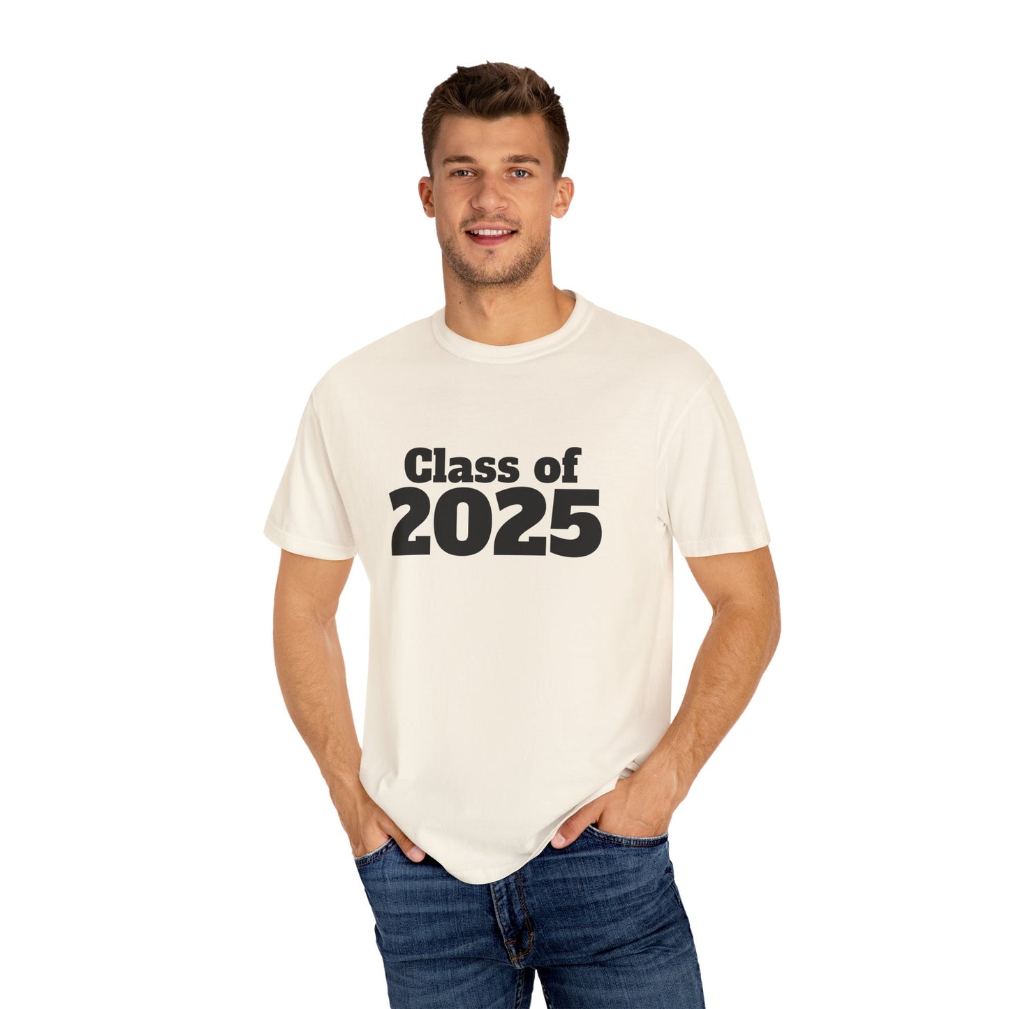 Class of 2025 Unisex Garment-Dyed T-Shirt, Graduation Gift, Back to School Tee