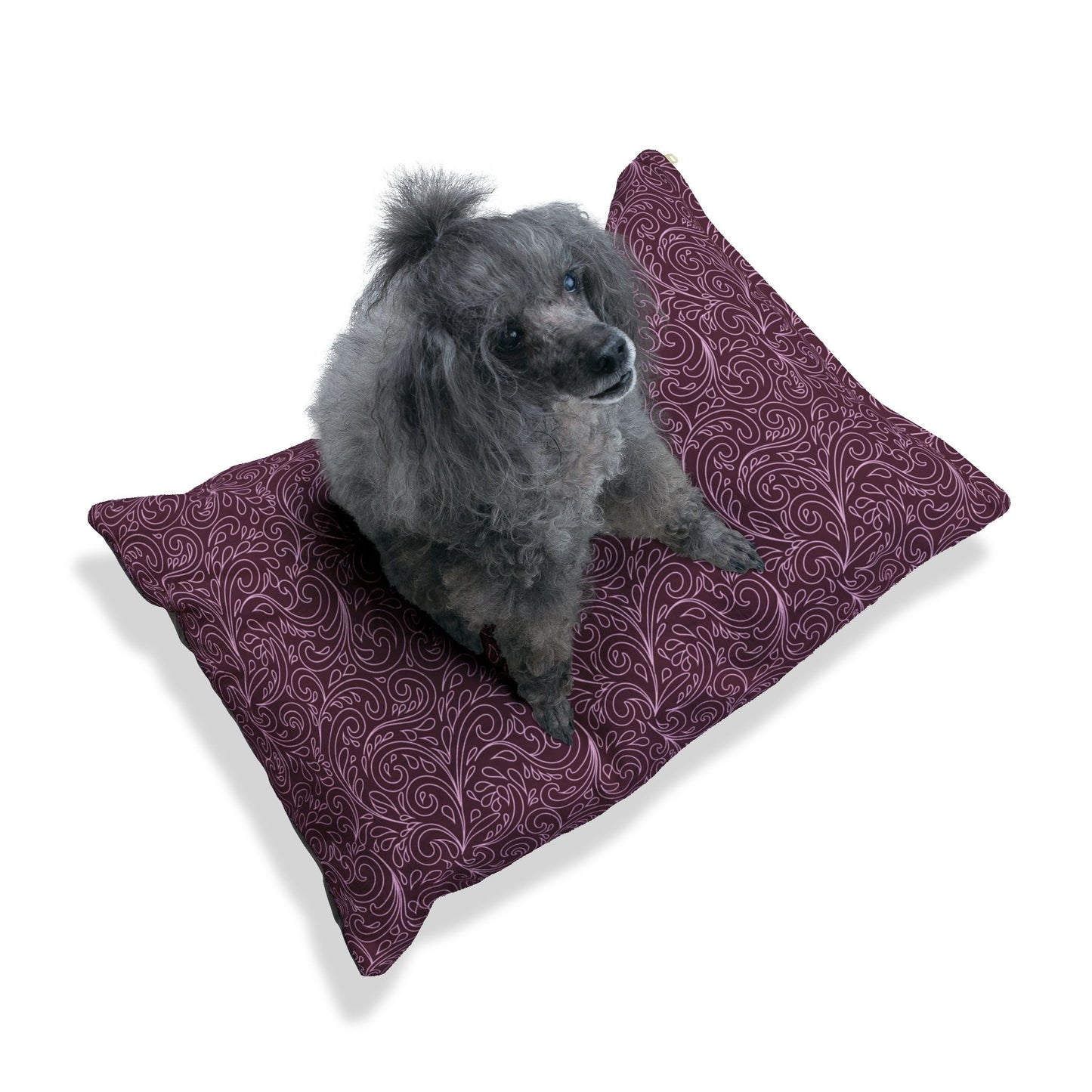 Luxurious Pet Bed with Swirly Design, Cozy Pet Bed, Dog Bed, Cat Bed, Plush Pet Cushion, Stylish Pet Decor