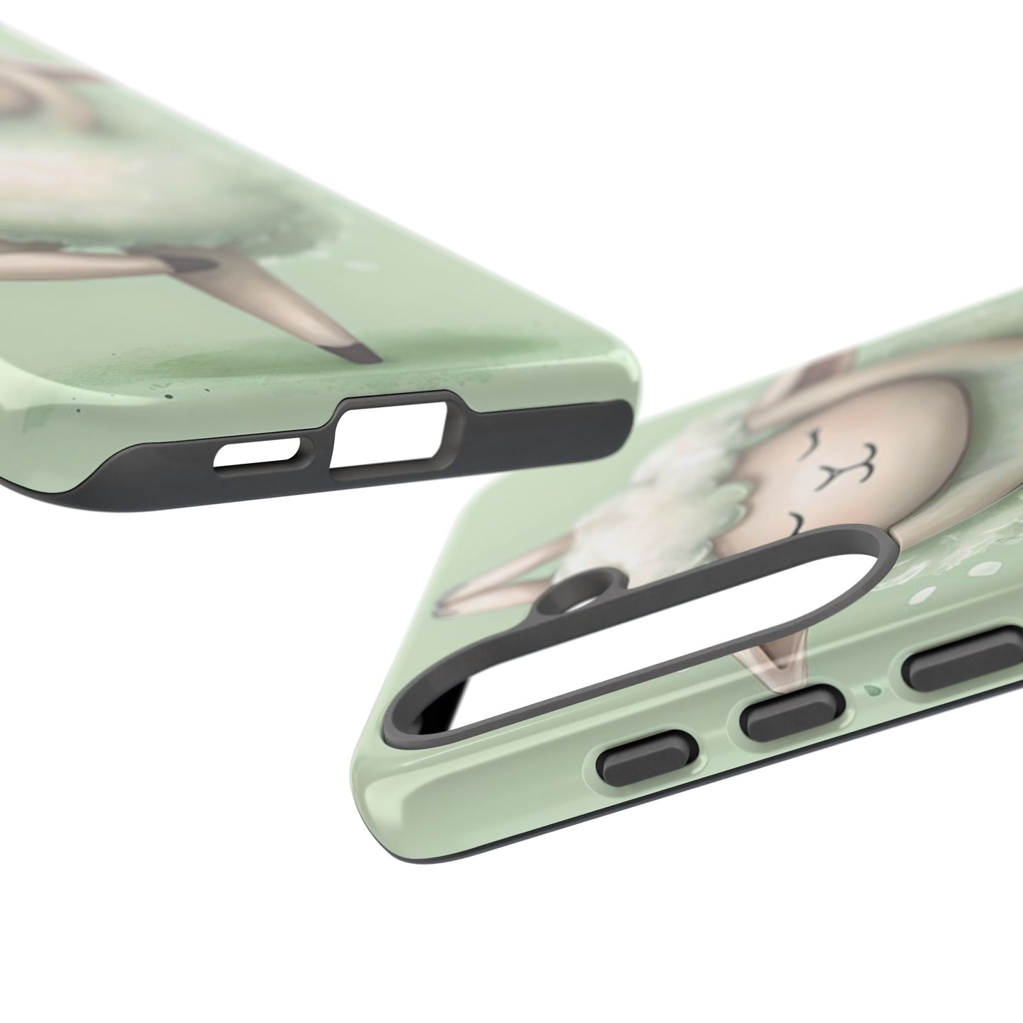 Cute Yoga Sheep Phone Case — Pastel Lamb Ballerina Protective Cover