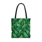 Tropical Leaf Tote Bag, Eco-Friendly Shopping Bag, Beach Day Essential, Vacation Accessory, Summer Gift Idea