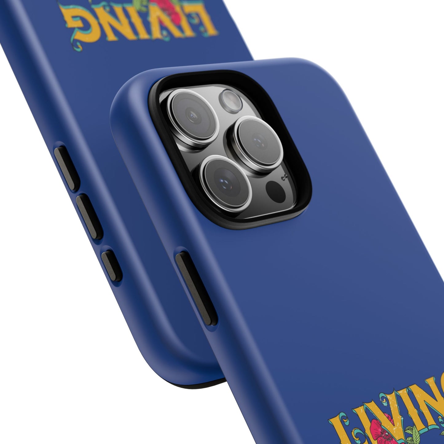 Living the Dream Phone Case, Floral Phone Cover, Tough Phone Case, Inspirational Gift, Boho Style Accessory, Dreamer Case