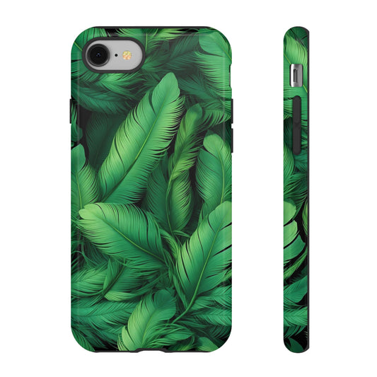 Tough Cases - Tropical Leaf Phone Case, Nature-inspired, Phone Accessory, Gift for Her, Jungle Theme, Eco-Friendly