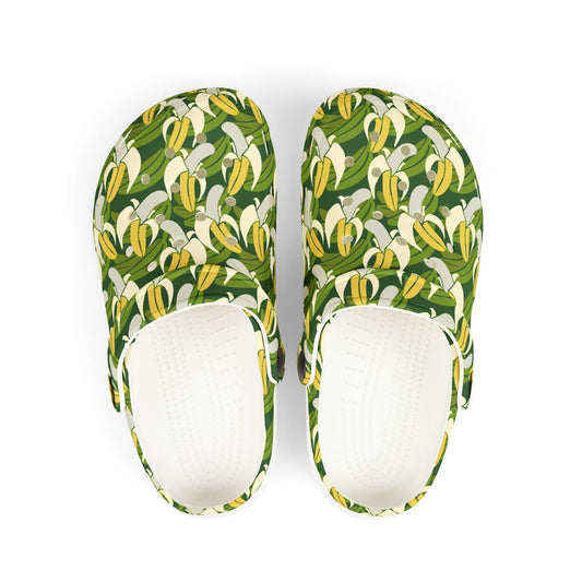 Fun Patterned Kid's Clogs - Perfect for Summer Adventures, Playful Footwear for Kids, Banana Design Slippers, Easy On/Off Kids [...]
