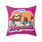 Napaholic Sloth Accent Pillow – Cute Sleeping Sloth Decorative Throw Pillow