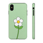 Floral Phone Case - Tough Cases for Nature Lovers, Cute Green Flower Design, iPhone Cover, Gift for Her, Spring Accessories