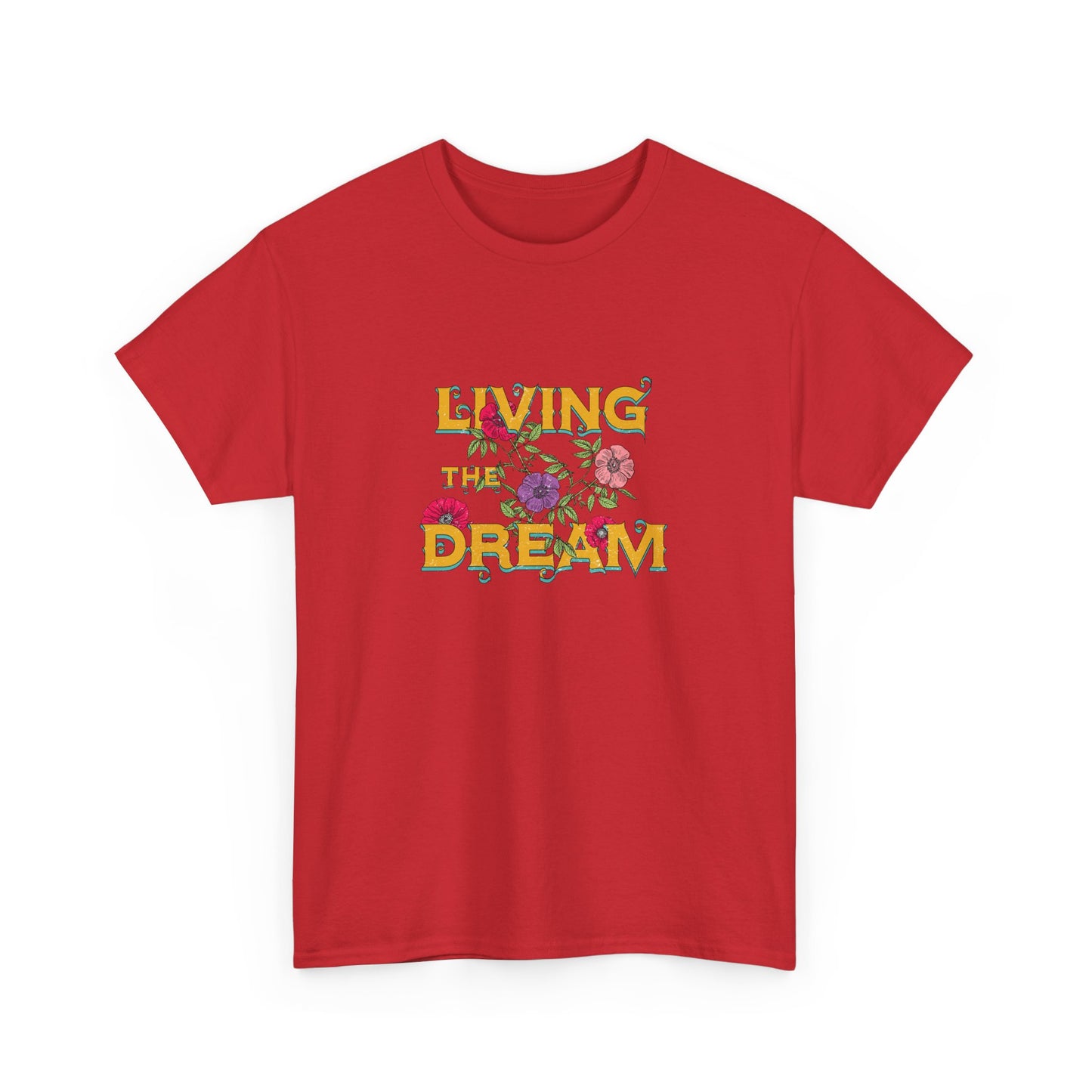 Living the Dream Floral Tee, Unisex Cotton T-Shirt, Inspirational Gift, Casual Everyday Wear, Flower Graphic Shirt, Summer Wardrobe [...]