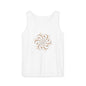 Boho Spiral Design Tank Top | Unisex Summer Apparel, Casual Wear, Beach Outfit, Festival Top, Gift Idea