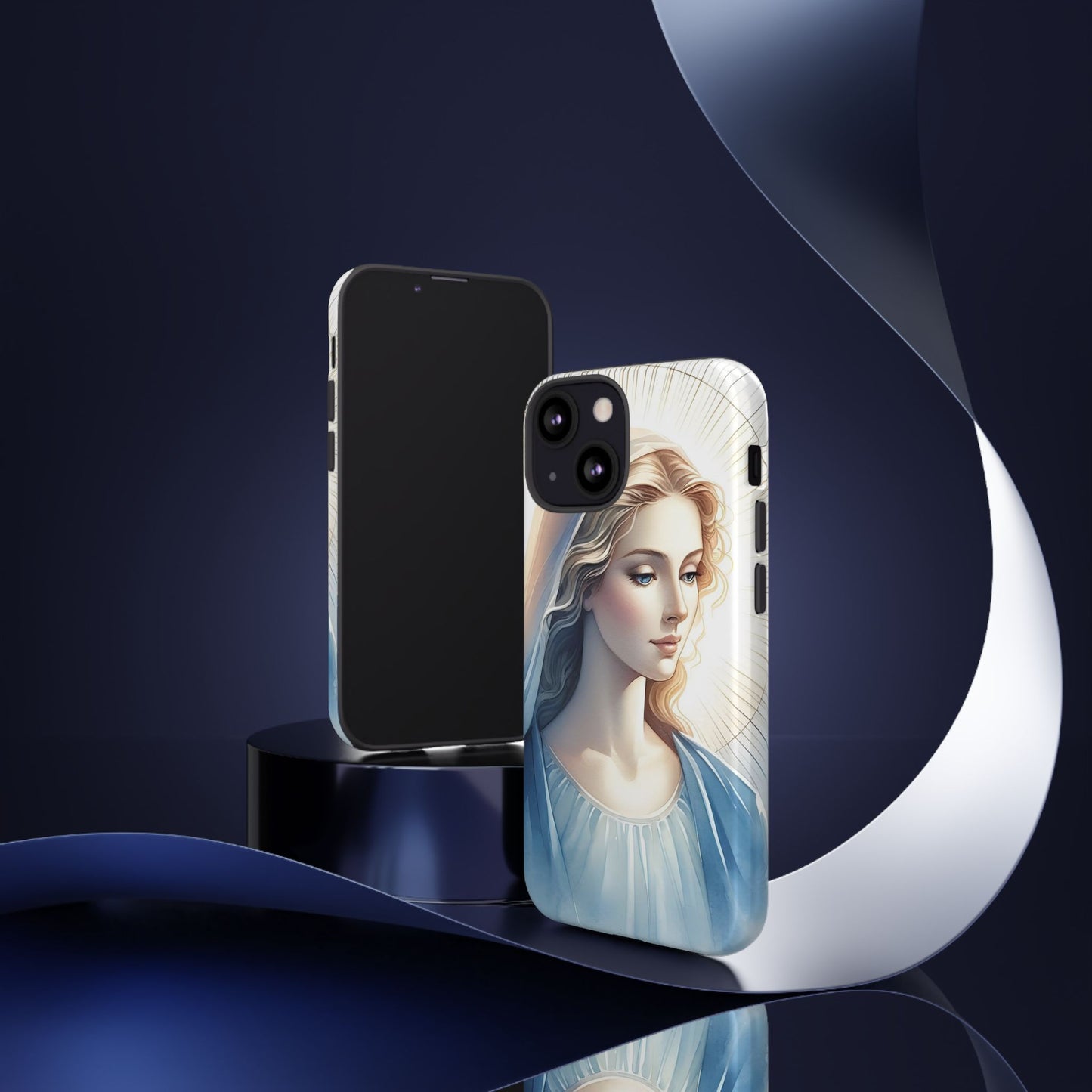 Beautiful Mary Phone Case, Tough Phone Case, Inspirational Tech Accessory, Gift for Her, Religious Phone Cover