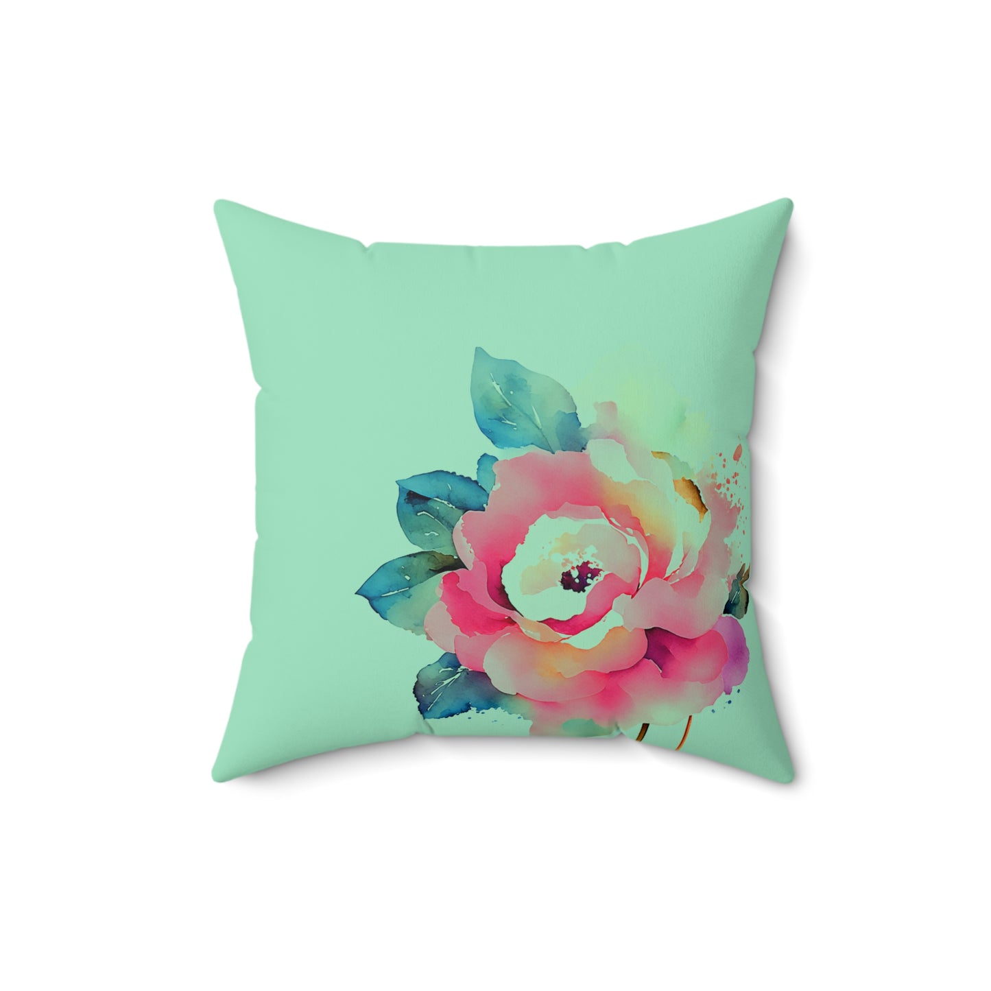 Floral Throw Pillow, Cozy Home Decor, Gift for Her, Spring Decoration, Elegant Cushion, Vibrant Accent Pillow