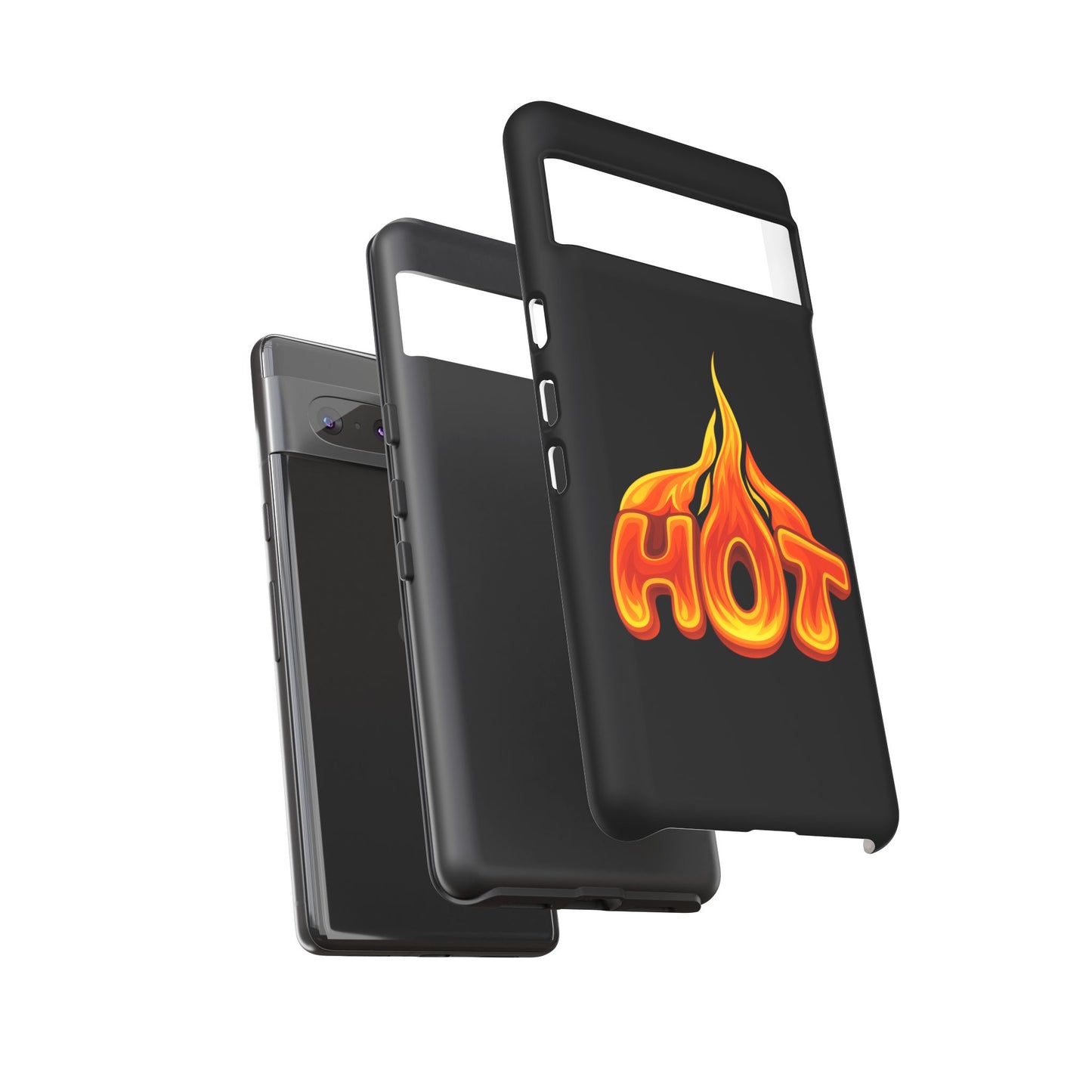 Stylish Phone Case, Hot Flames Design, Gift for Teens, Trendy Accessory, Protective Cover, Unique Phone Case