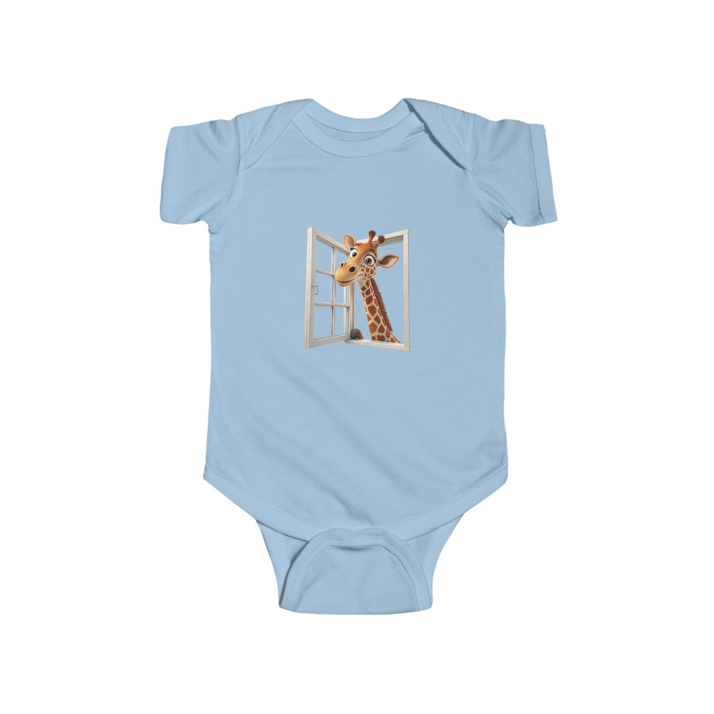 Giraffe Peek-a-Boo Infant Bodysuit - Cute Baby Jumpsuit for Newborns, Baby Shower Gift, Funny Baby Clothes, Toddler Outfit, Animal Onesie