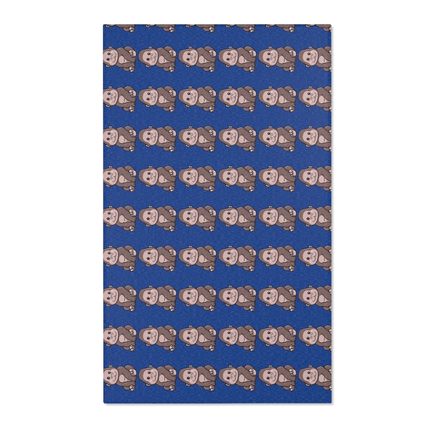 Cute Cartoon Monkey Area Rug, Fun Kid's Room Decor