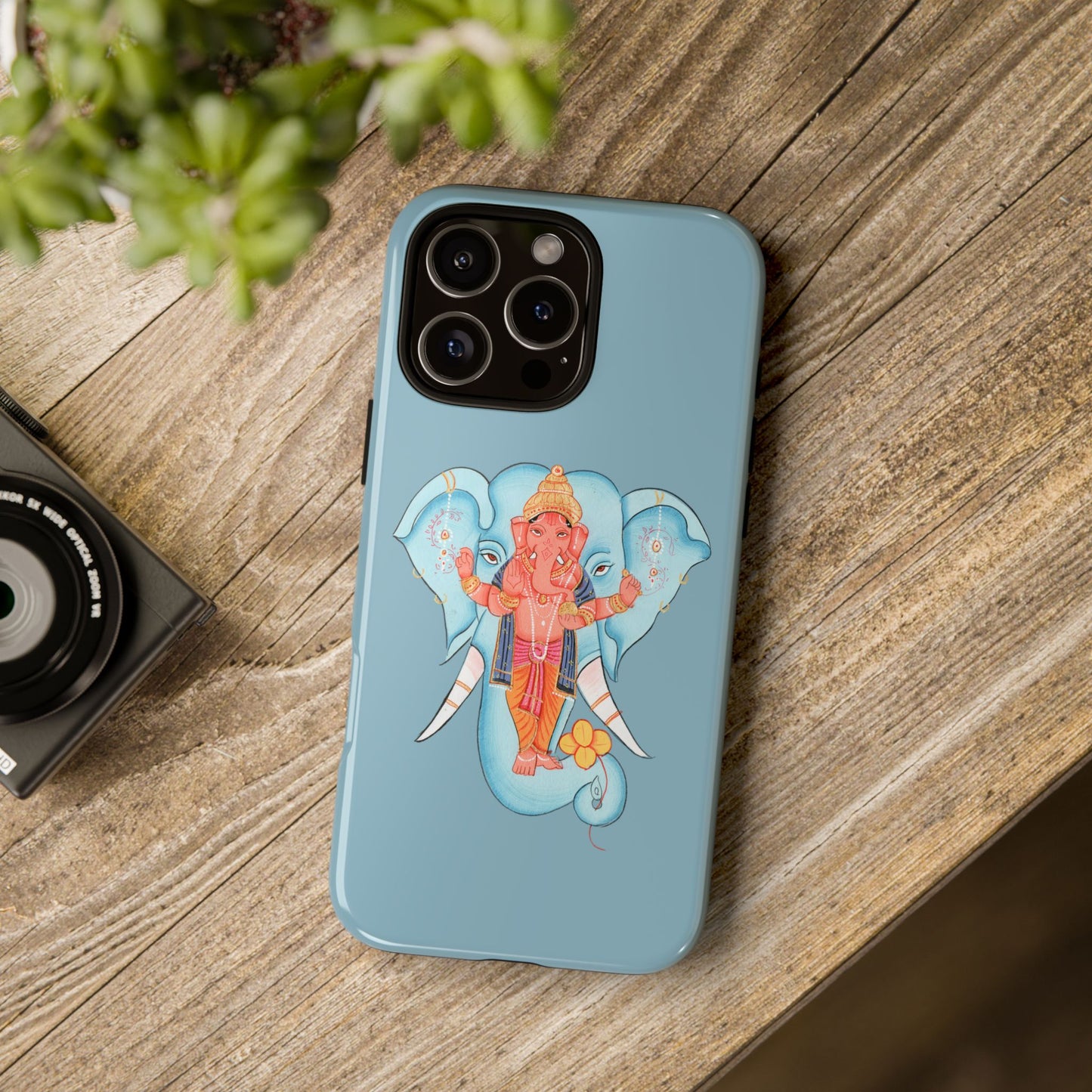 Tough Cases: Ganesh-Inspired Phone Case, Bohemian Phone Cover, Hindu Art Accessory, Festival Gift, Protective Phone Shell