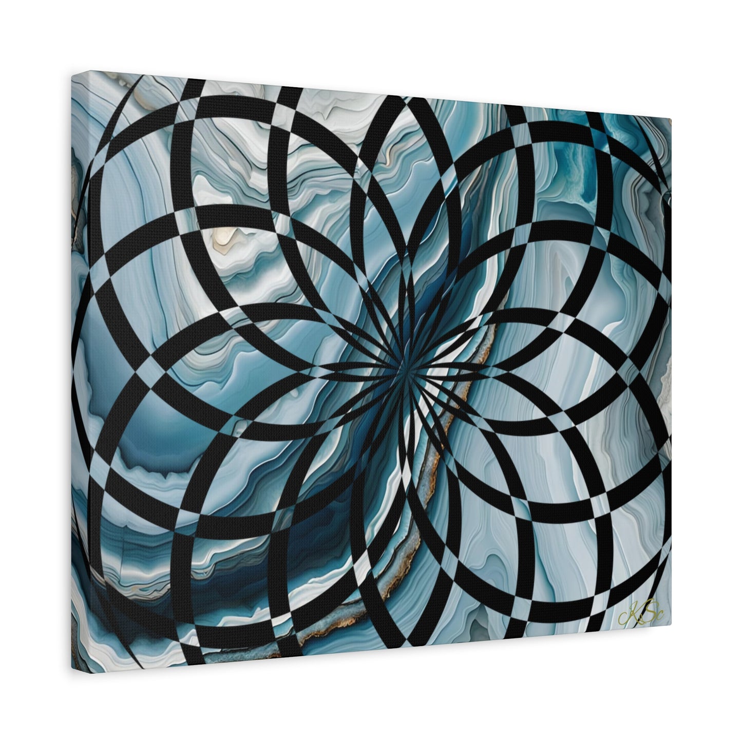 Abstract Geometric Art Canvas Print, Modern Wall