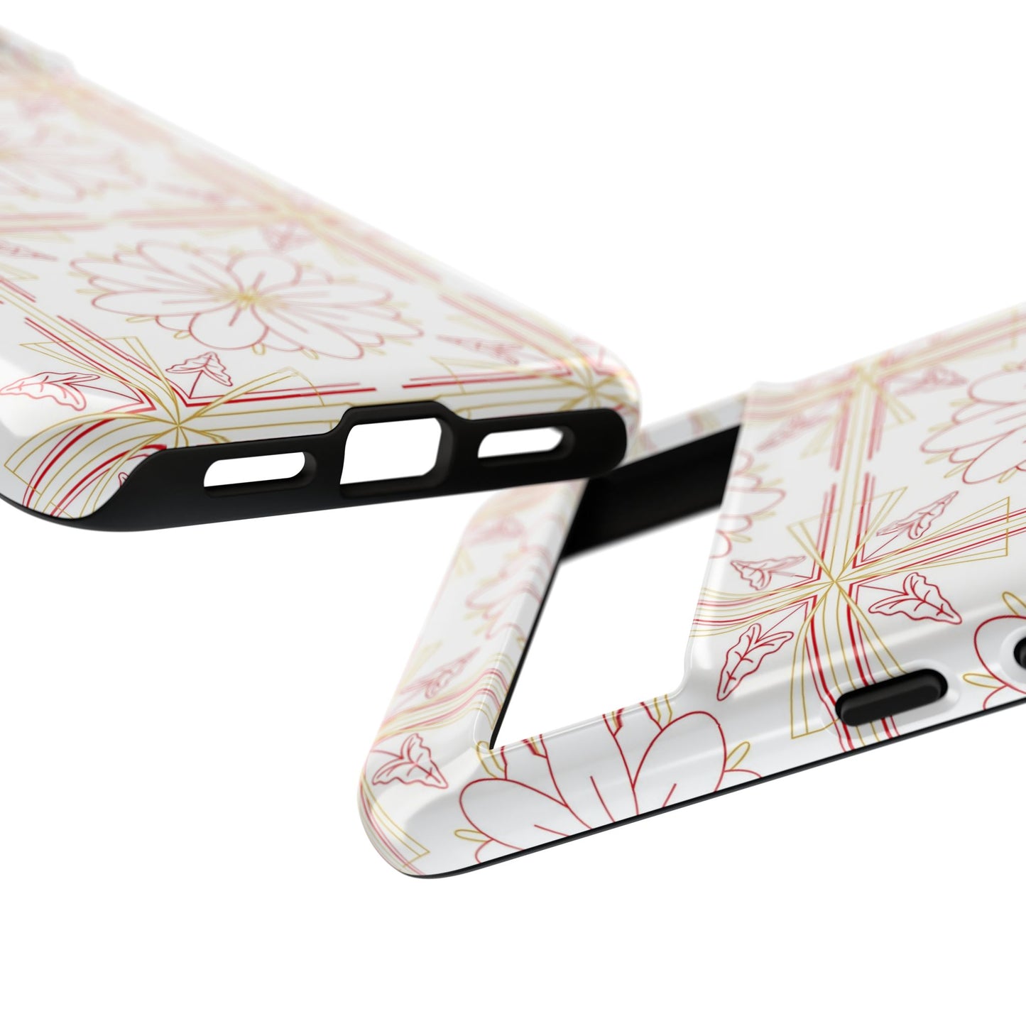 Floral Pattern Phone Case - Stylish Tough Case, Flower Design, Cute Mobile Cover, Phone Accessory, Gift for Her, Spring Style