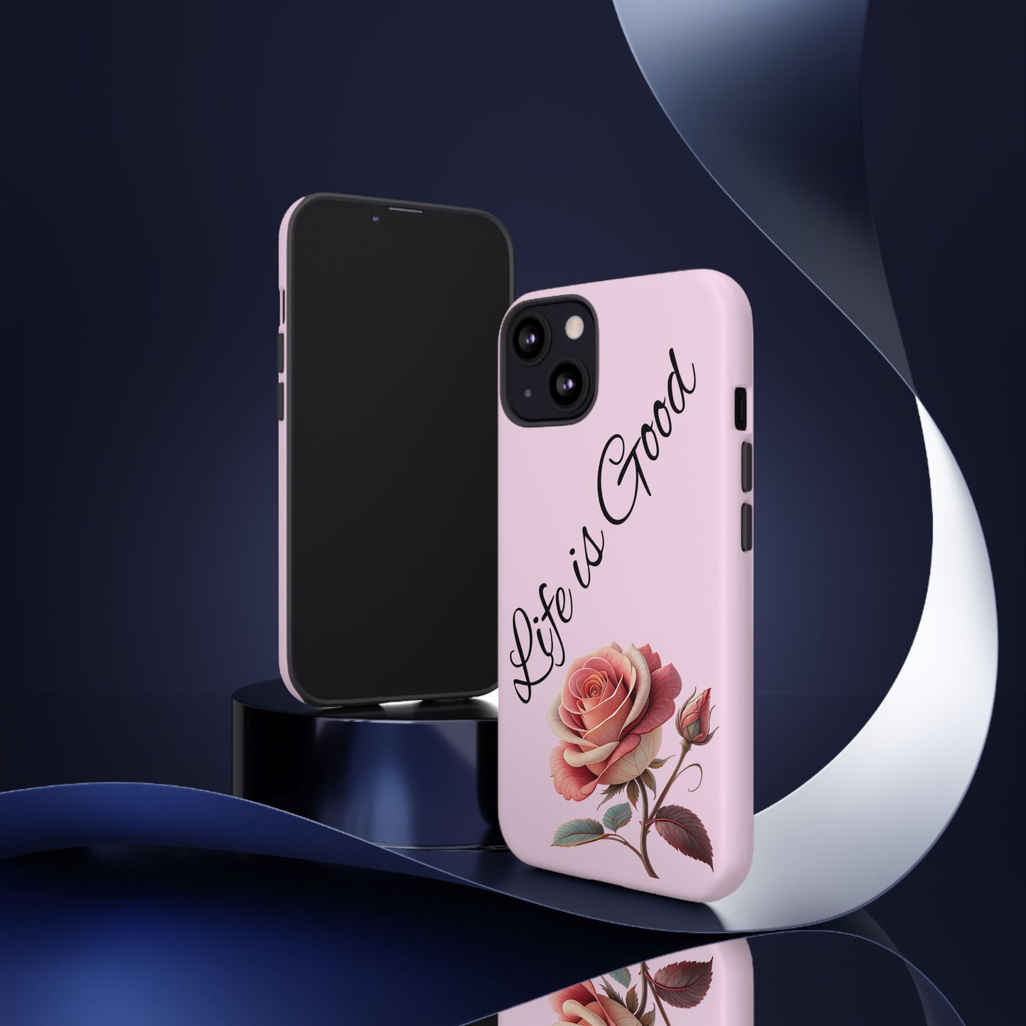 Roses & Positivity Phone Case - Floral Design, Life is Good, Tough Cases for Everyday Wear, Gift for Friends, Mother's Day, Spring [...]