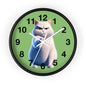 Whimsical Cat Wall Clock, Funny Animal Decor, Unique Gift for Cat Lovers, Home & Office Decoration, Purr-fect for Cat Themed Parties