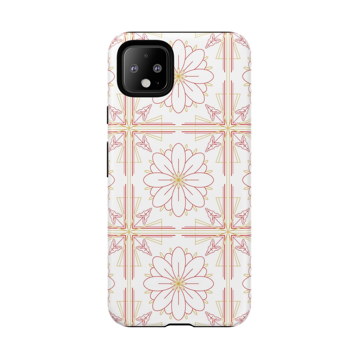 Floral Pattern Phone Case - Stylish Tough Case, Flower Design, Cute Mobile Cover, Phone Accessory, Gift for Her, Spring Style