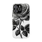 Elegant Floral Phone Case - Tough Cases, Black Rose Design, Floral Phone Cover, Stylish Phone Accessory, Gift for Her, Mother's Day