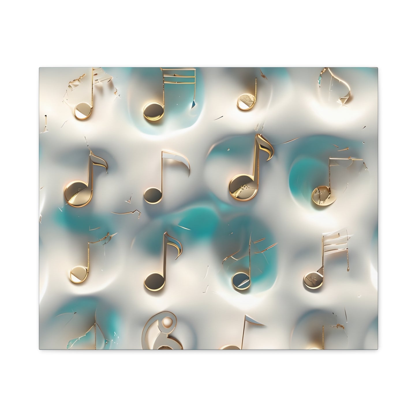Musical Notes Wall Art Canvas, Elegant Home Decor, Perfect for Musicians, Music Lovers, Gifts for Music Teachers, Unique Art Piece