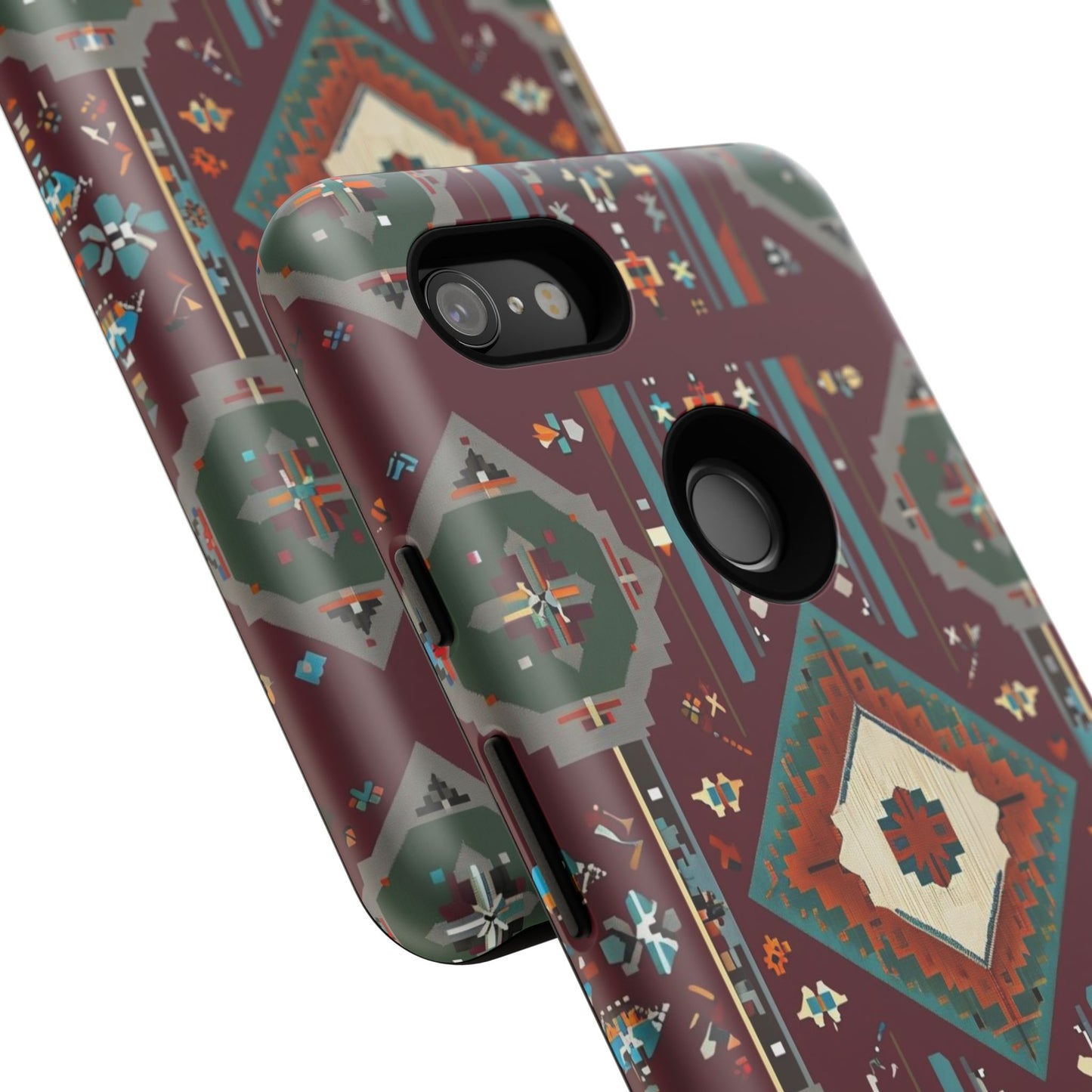 Tribal Pattern Phone Case - Boho Chic, Tough Durable Cover, Stylish Tech Accessory, Gift for Him/Her, Festival Essentials