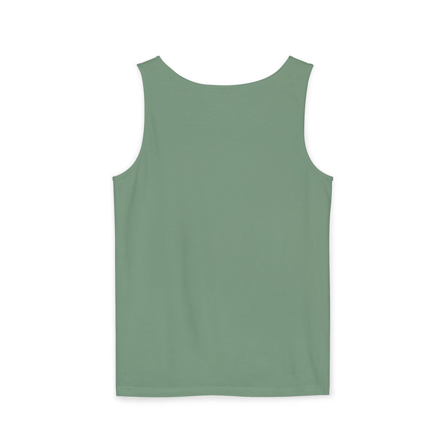 5-Star "WANTED" Garment-Dyed Tank Top, Unisex Summer Shirt, Gift for Him/Her, Trendy Casual Wear, Pool Party Outfit, Unique Graphic Tee
