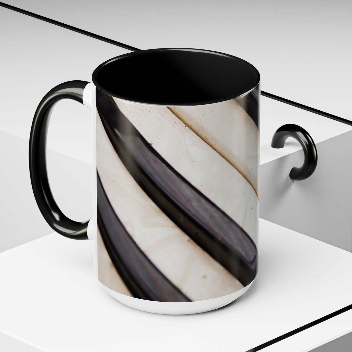 Musical Accent Coffee Mug | Piano Design, Coffee Lover Gift, Musician Mug, Stylish Drinkware, Home & Office Decor