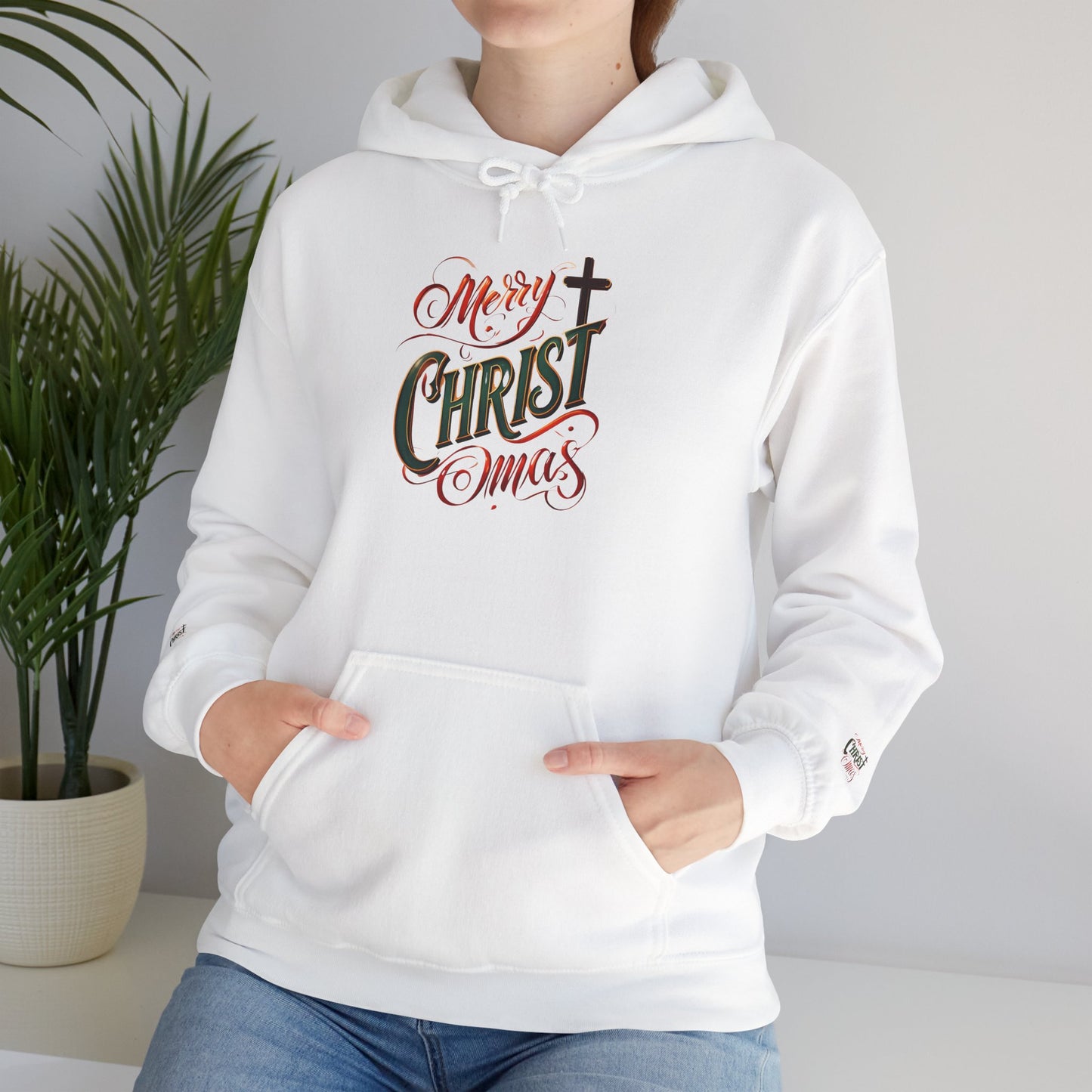 Merry Christmas Hoodie, Cozy Unisex Sweatshirt for Holiday Gatherings, Festive Gift Idea for Him/Her, Winter Apparel, Christmas Sweater