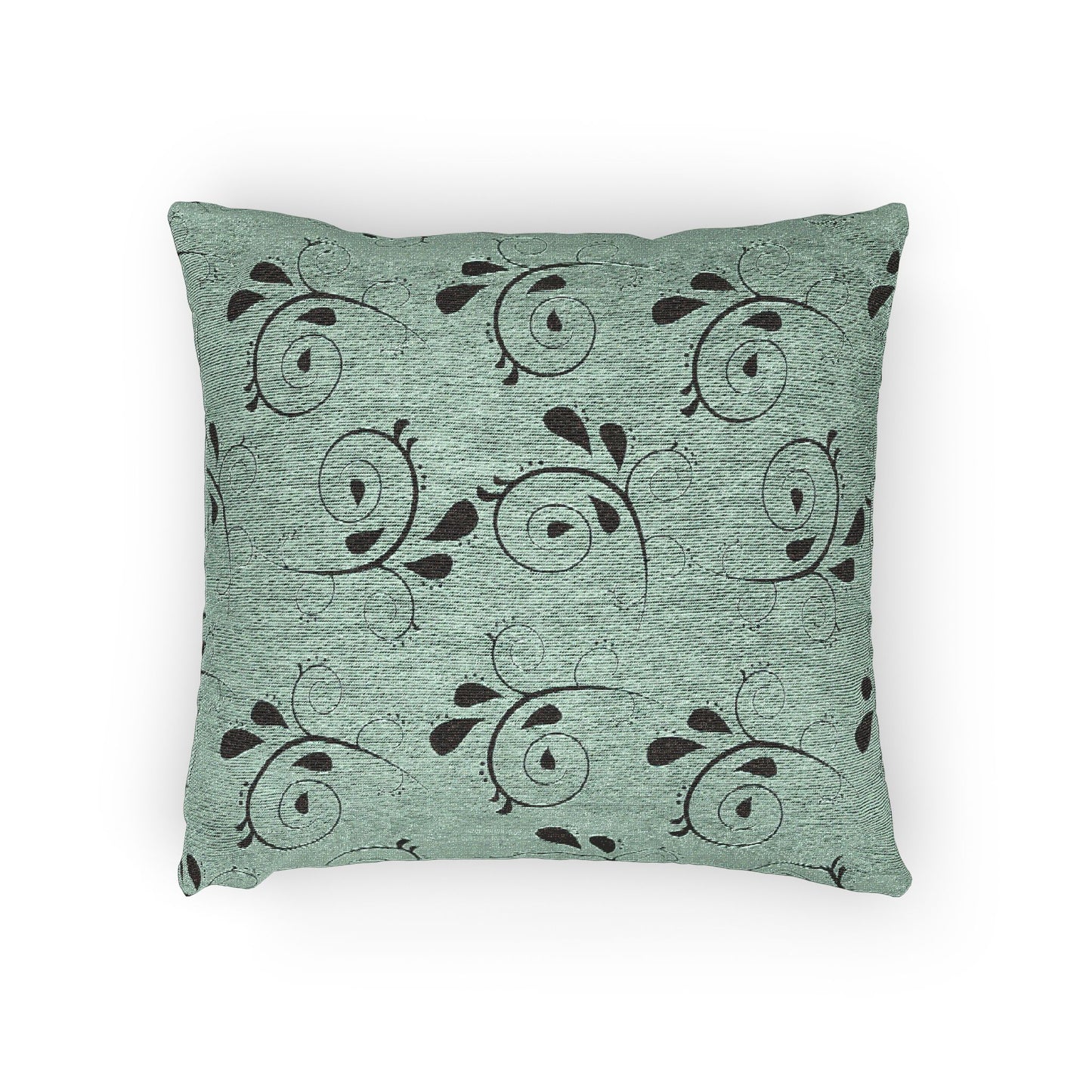Botanical Woven Pillow - Elegant Floral Accent for Cozy Interiors