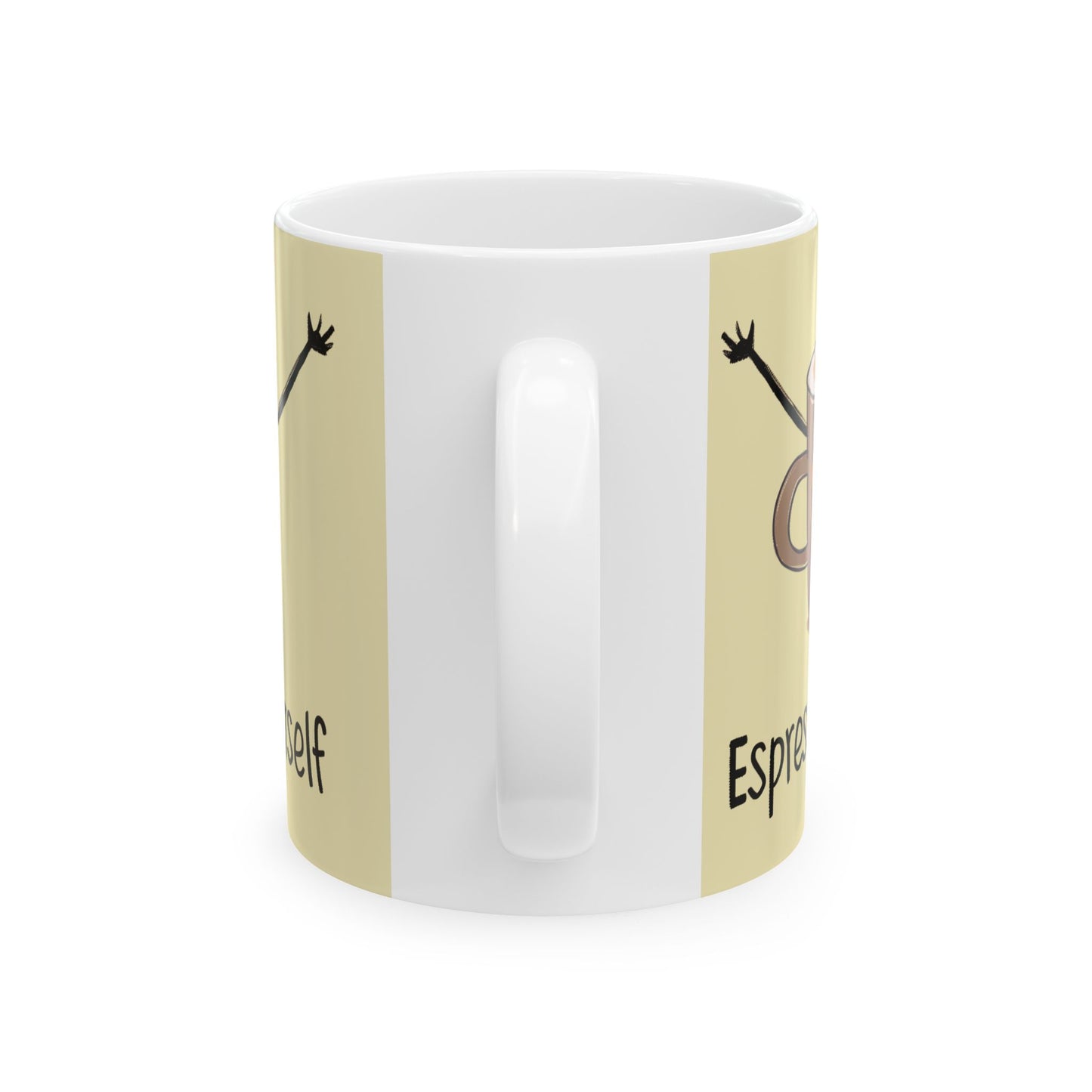 Fun Motivational Ceramic Mug, Inspirational Coffee Cup, Cute Gift for Coffee Lover