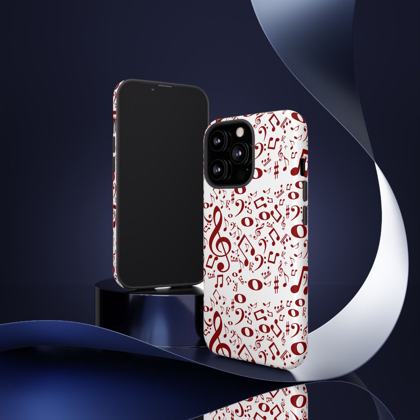 Musical Note Phone Case, Tough iPhone Cover, Gift for Musicians, Customizable, Music Lover's Accessory, Durable Phone Protection