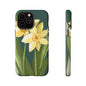 Floral Phone Case - Yellow Daffodil Design, Tough Phone Cover, Spring Decor, Floral Gift, Nature-Inspired Accessories