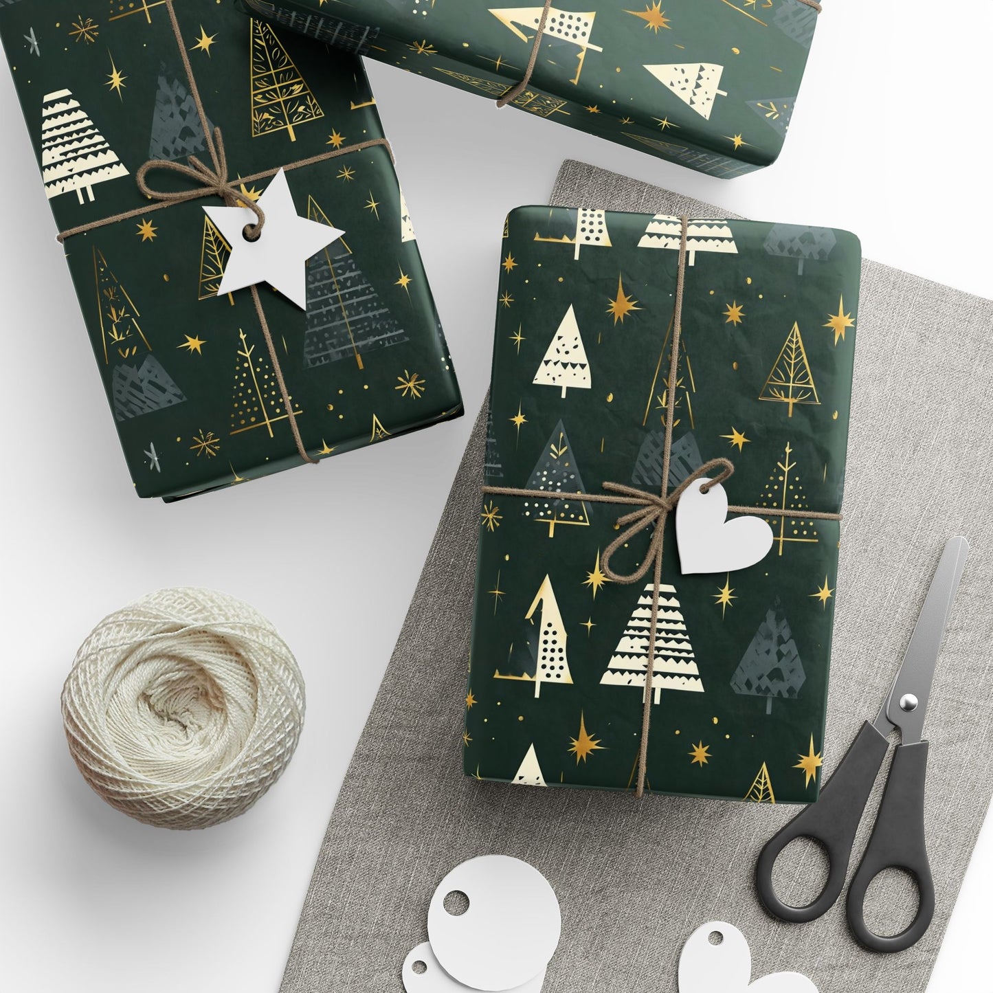 Festive Wrapping Paper - Holiday Gift Wrap, Christmas, Birthdays, Eco-Friendly, Special Occasions