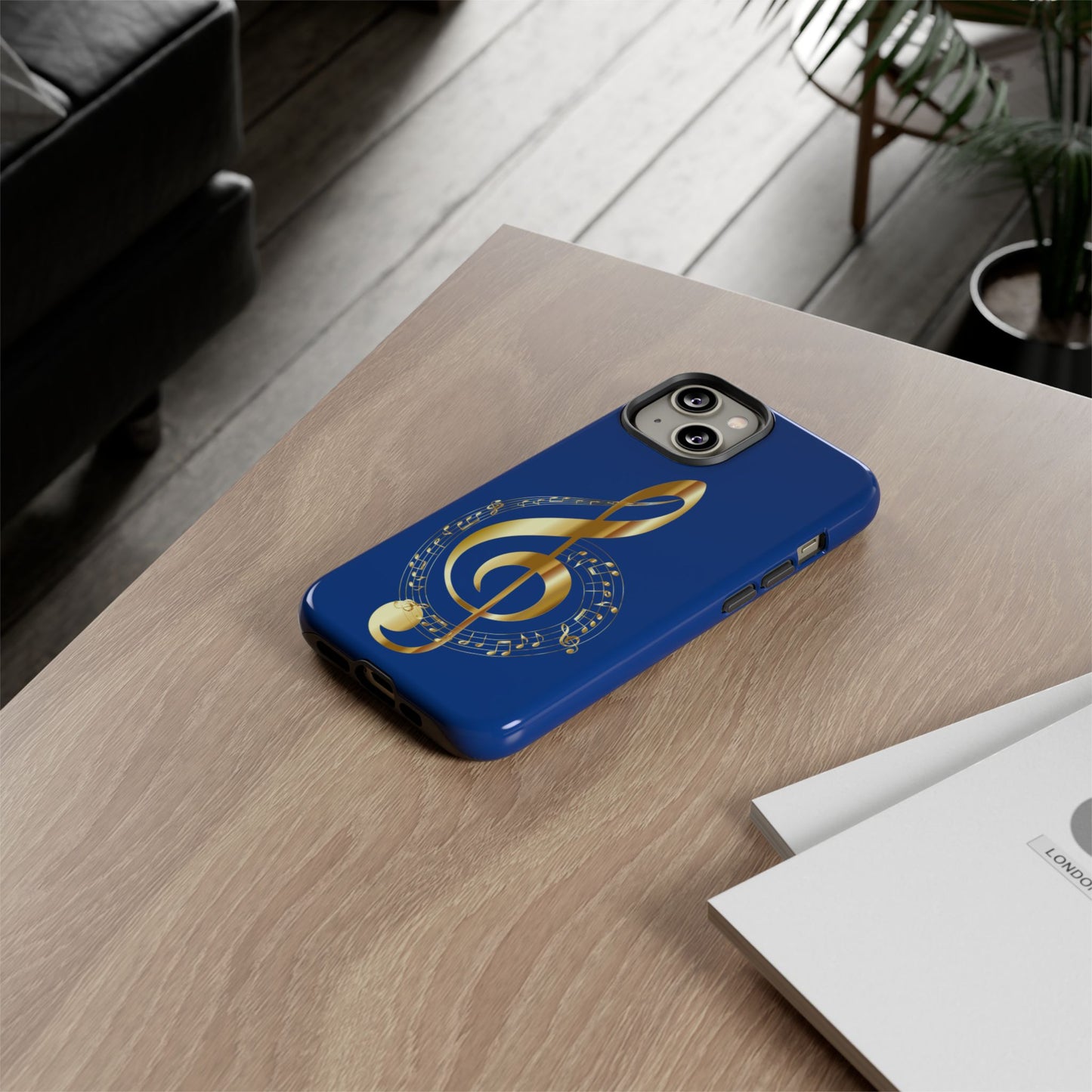 Tough Cases Blue and Gold Musical Note
